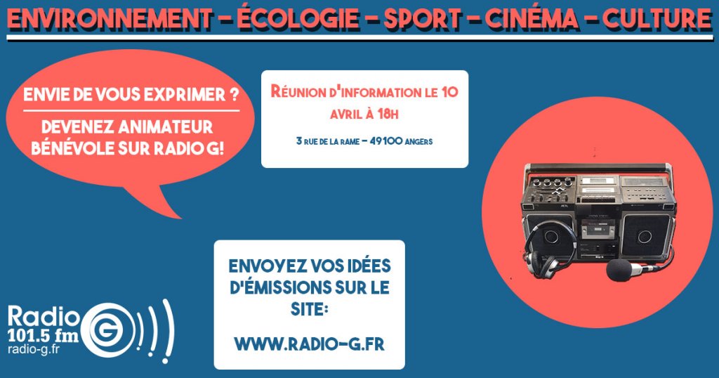 appel à projet 2019 2020 radio g!